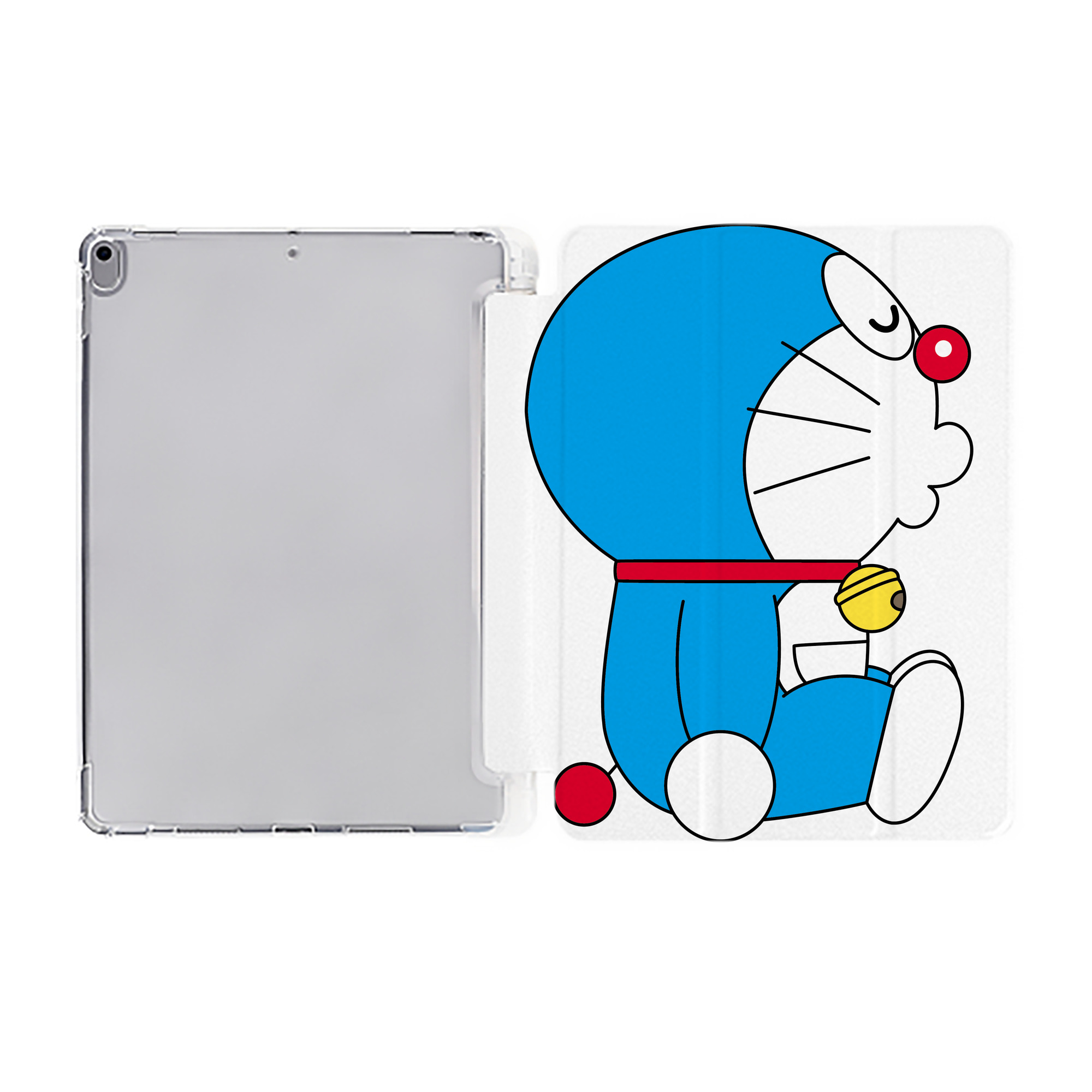 （画像用） ドラえもん Doraemon IPad ケース ペン収納付き 三つ折りスタンド PUレザー×シリコン 対応機種9.5/10.5/10.9インチ